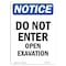 Signmission OSHA Notice Sign, 18" Height, Rigid Plastic, Do Not Enter Open Excavation Sign, Portrait OS-NS-P-1218-V-11201 - alternate 1